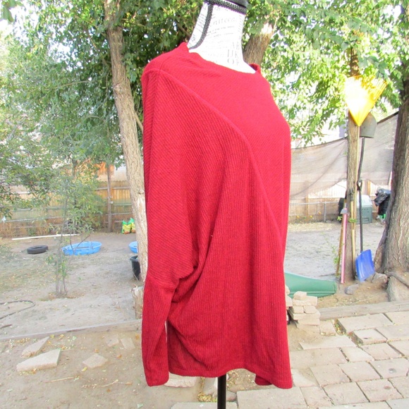 Maurices Rich Red Oversized Sweater - Picture 3 of 4